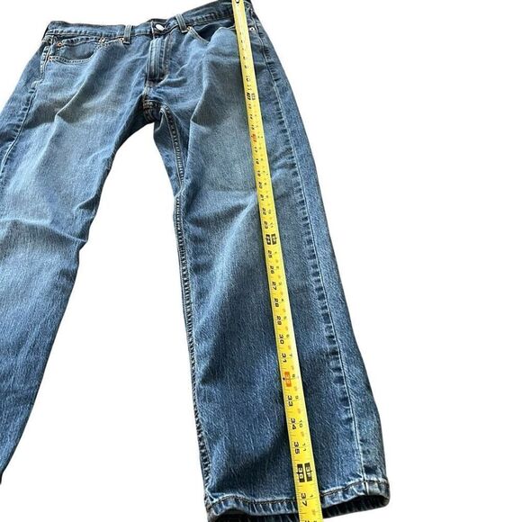 LEVI 505 Men’s Medium Wash Straight Leg Jeans Size W34 L29 - Picture 7 of 9